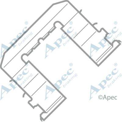 APEC BRAKING Piederumu komplekts, Disku bremžu uzlikas KIT430